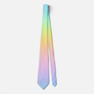 Magnificent Pastel Rainbow Bröllop Neck Tie Slips