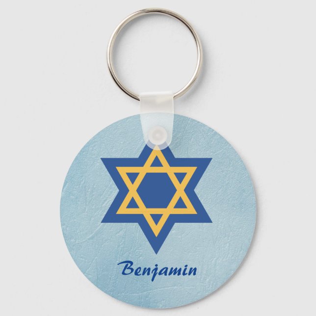 Magnificent Star of David Nyckelring (Framsida)