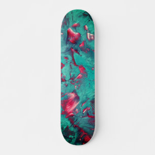 Magnificent Swirled Marble Mini Skateboard Bräda 18,5 Cm