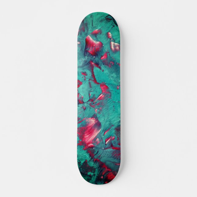 Magnificent Swirled Marble Mini Skateboard Bräda 18,5 Cm (Framsida)