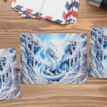 Magnificent White Dragon Fantasy