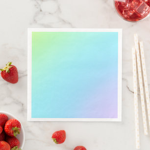 Magnificerad Pastel Rainbow Bröllop Pappra servar Pappersservett