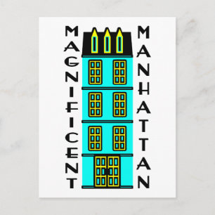 Magnificerat Manhattan med Luxury NYC Townhouse Vykort