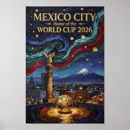 Magnificient and Luxury mexico city Artwork Poster