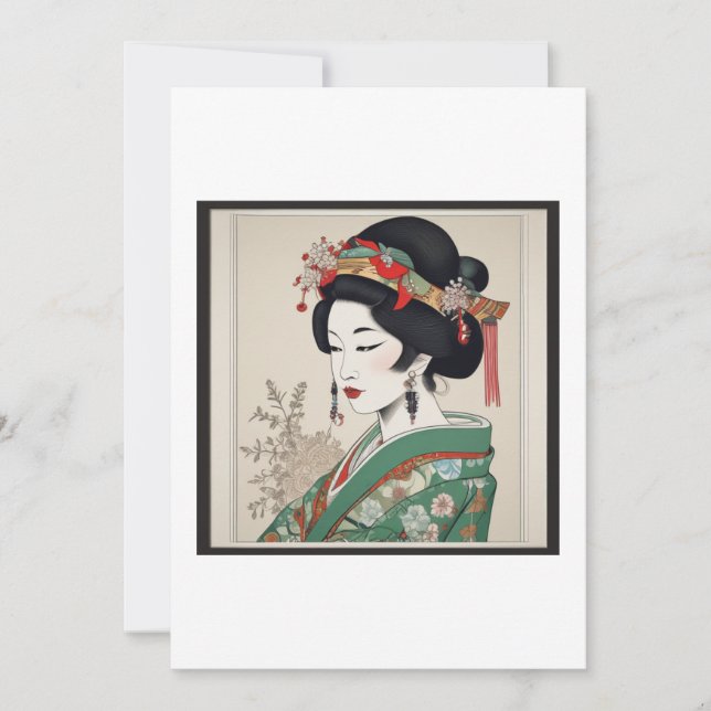 magnifique geisha inbjudningar (Framsida)