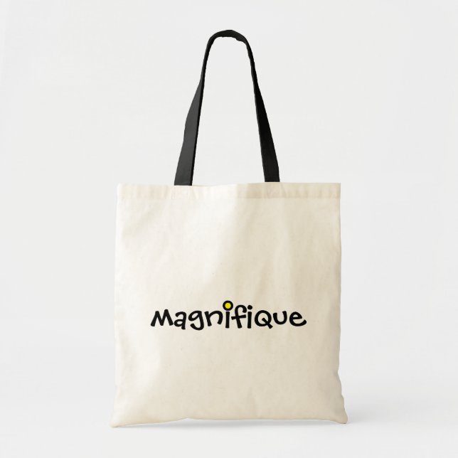 Magnifique Paris Inspired Tote Bag Tygkasse (Framsidan)