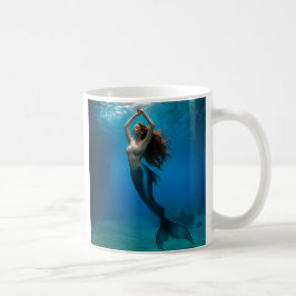 Magnifique sirène en plongée kaffemugg