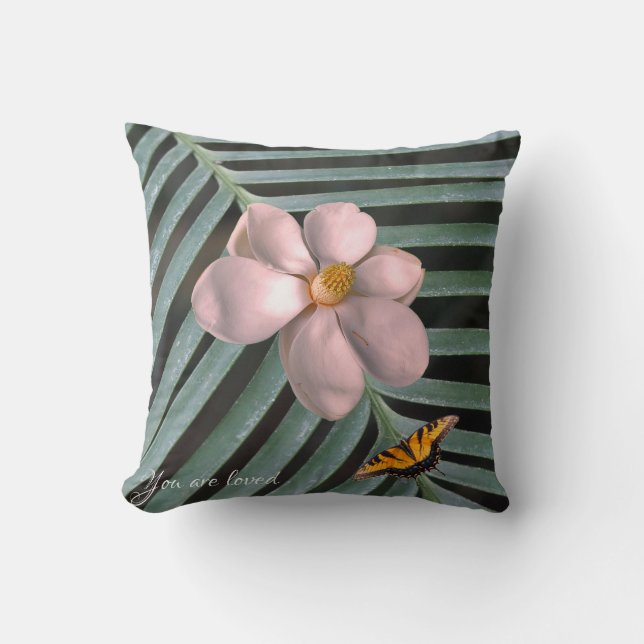Magnolia art kudde (Framsida)