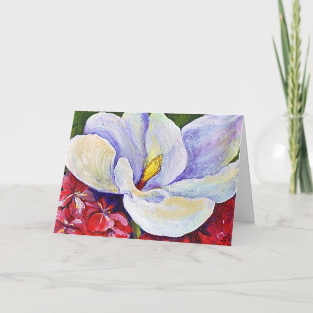 Magnolia & Azaleas Card Kort (Framsida)