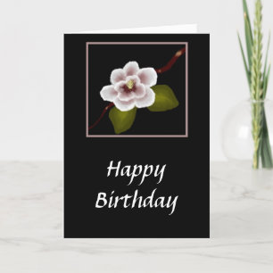 Magnolia Birthday Card (stor utskrift) Kort