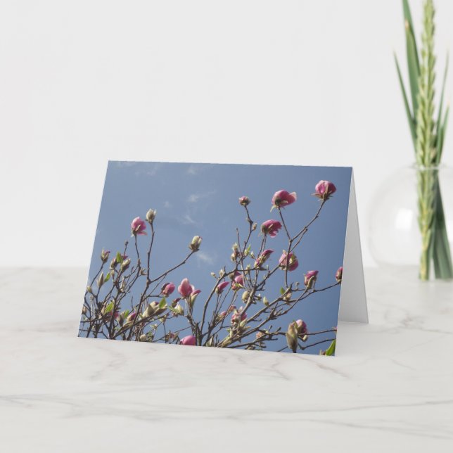 Magnolia Blank Hälsning Kort (Framsida)