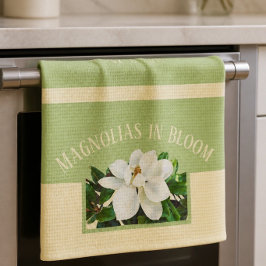 Magnolia Blom | Grönt & Gult Kökshandduk