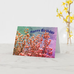 Magnolia Blommar Blå himmel Art Birthday Kort