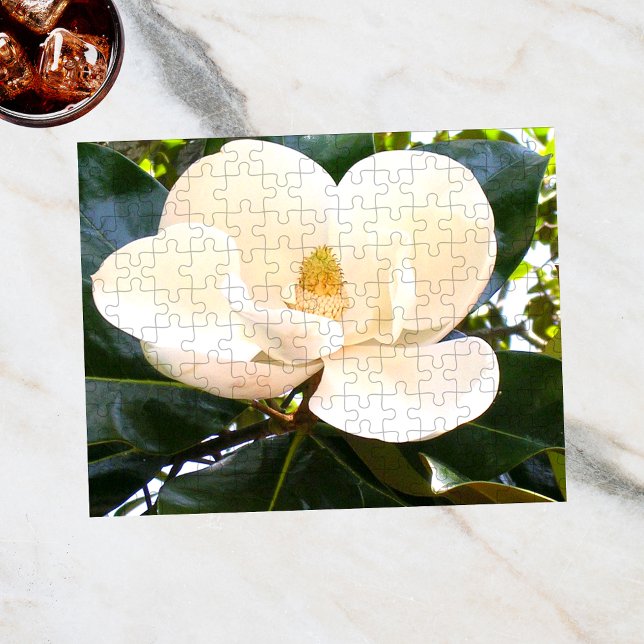 Magnolia Blommar Botanical Träd Flower Pussel (Skapare uppladdad)