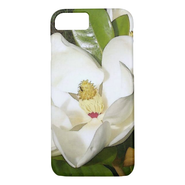 Magnolia Blommar iPhone 7 Fodral Case-Mate iPhone Skal (Baksida)