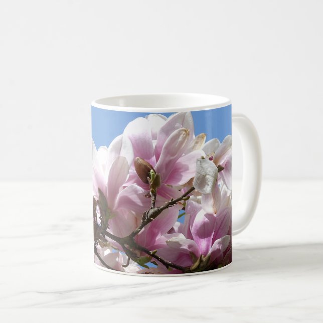 Magnolia Blommar Kaffemugg (Framsida höger)