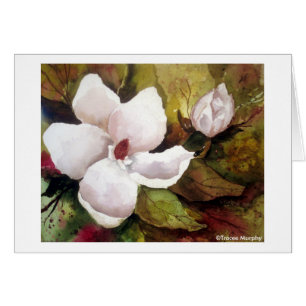 Magnolia & blommar OBS kort