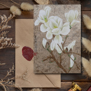 Magnolia Blommar Vykort