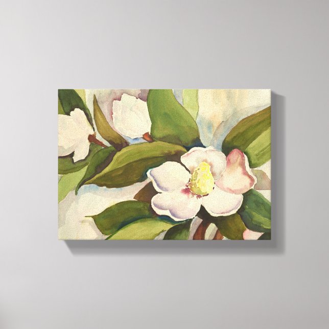 Magnolia Blommars Canvastryck (Framsida)