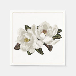 Magnolia blommars napkins pappersservett