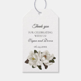 Magnolia blommars presentetikett