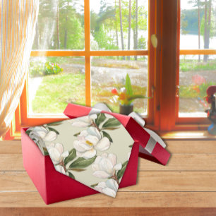 Magnolia Blommigt Neck Tie Slips