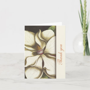 Magnolia Blommigt Tackkort