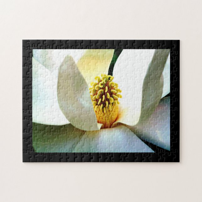 Magnolia Blomning Makro Pussel (Horisontell)