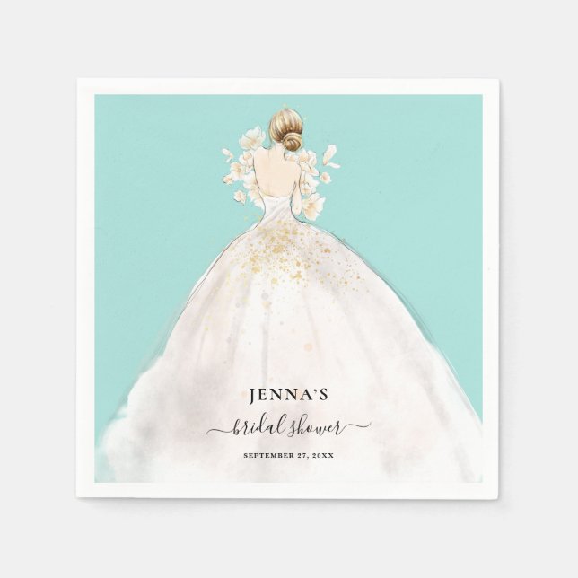 Magnolia Blonde Bride Möhippa Napkins Pappersservett (Framsidan)