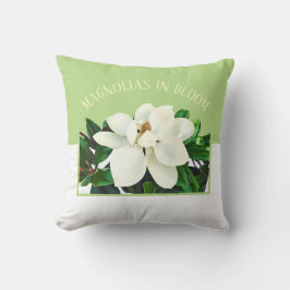 Magnolia Bloom | 16" x 16" Reversibel Dekorativ ku Kudde