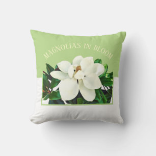 Magnolia Bloom 16" x 16" Reversibel Dekorativ ku Kudde