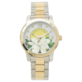 Magnolia Bloom | Elegant 2-tonade kvinnor Armbandsur