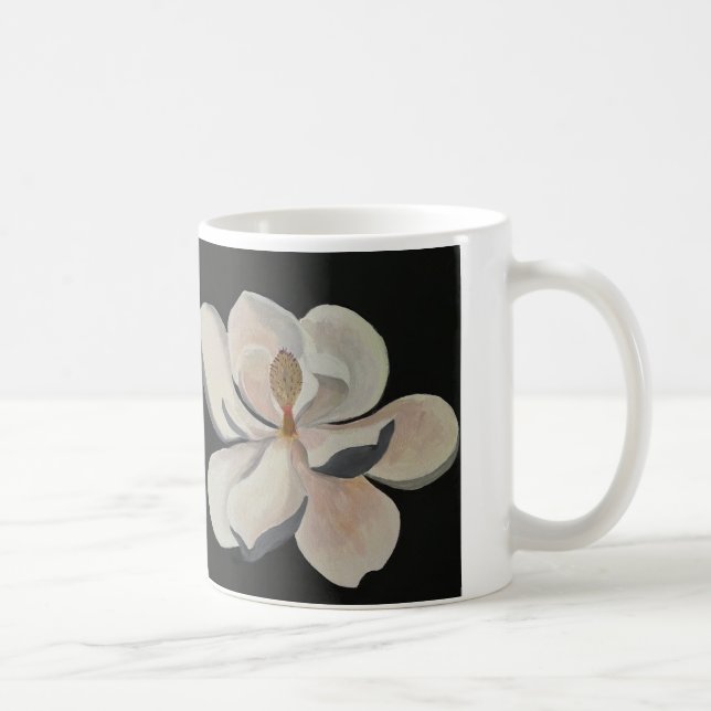 Magnolia Bloom Fint Konstmugg Krämvit Blomma Kaffemugg (Höger)