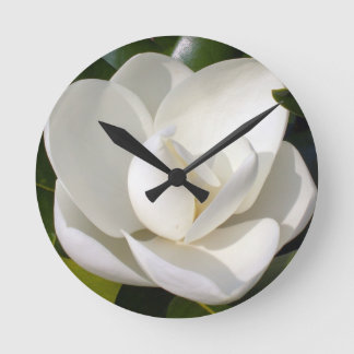 Magnolia Bloom Rund Klocka
