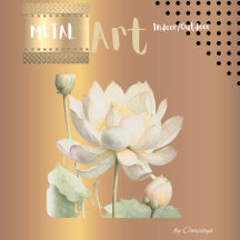 Magnolia Blooms Metall Skriv ut