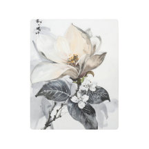 Magnolia Blossom Vattenfärg Metallkonst