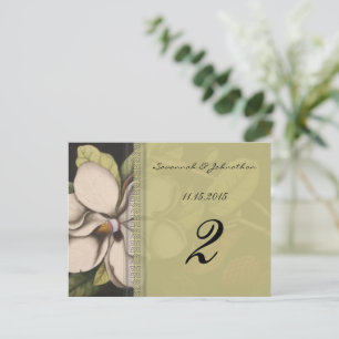 Magnolia-Bordsnummer-kort Vykort