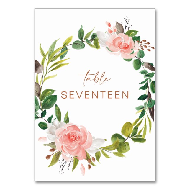 Magnolia-Bordsnumrets platskort L201 Bordsnummer (Framsidan)