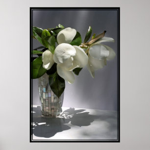 Magnolia Bouquet Poster -40 x 60 - även andra stor