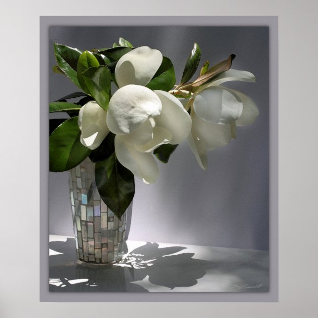 Magnolia Bouquet Print -20x24 -andra storlekar ock Poster (Framsidan)