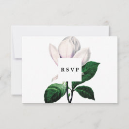 magnolia bröllop brud shower rsvp-kort OSA kort