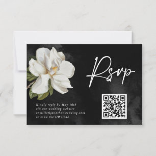 Magnolia Bröllop QR-kod OSA Kort