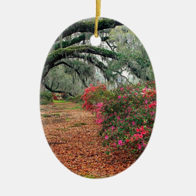 Magnolia Charleston för trädAzaleasOaks Julgransprydnad Keramik (Framsidan)