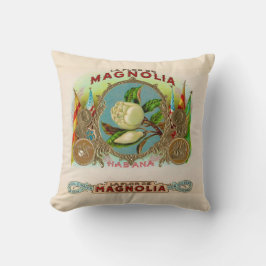 Magnolia Cigarrlåsetikett Kudde