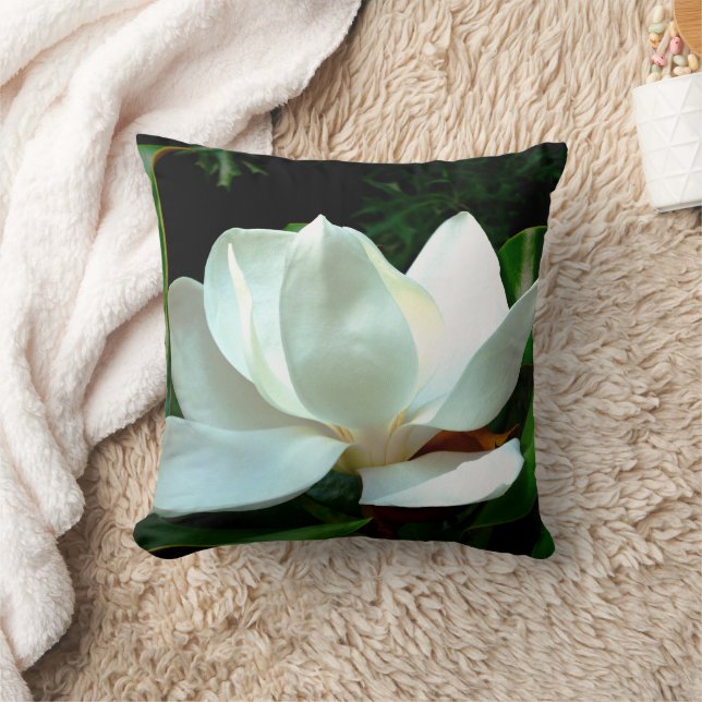 Magnolia Closeup Kudde (Filt)