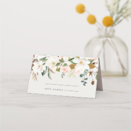 Magnolia Cotton Bröllop-ortskort Placeringskort