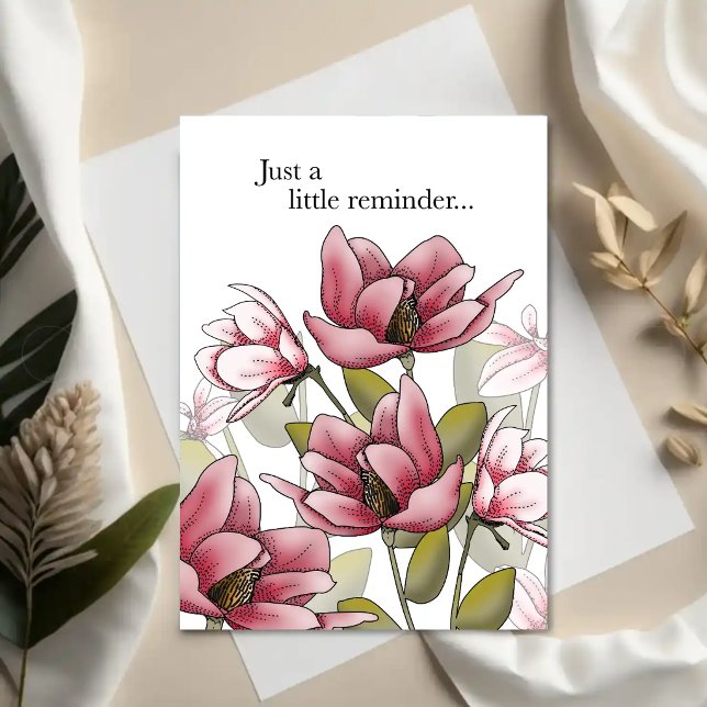 Magnolia Embrace Upmuntringskort Kort (Skapare uppladdad)