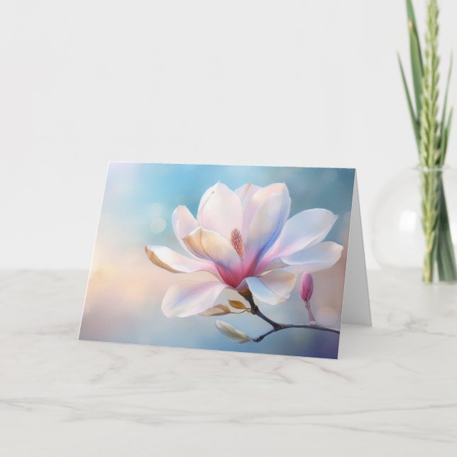Magnolia-färgad Kort (Framsida)