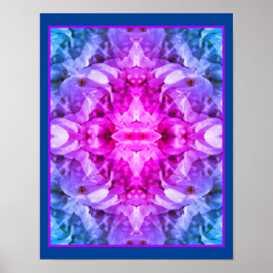 Magnolia Flower-Blommar Abstrakt med tonad toning Poster