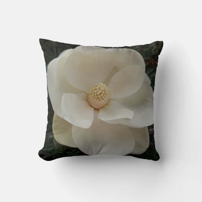 Magnolia Flower Dekorativ kudde (Framsida)